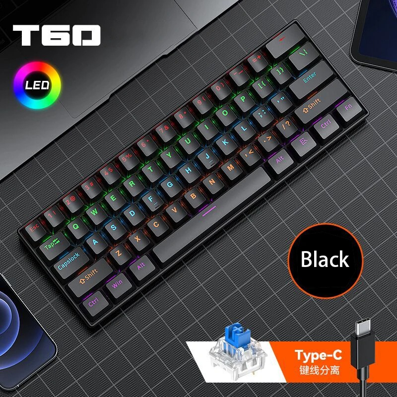 Gaming Keyboard Not Typing - Teclado Mecânico Hot Swappable T-WOLF T60,