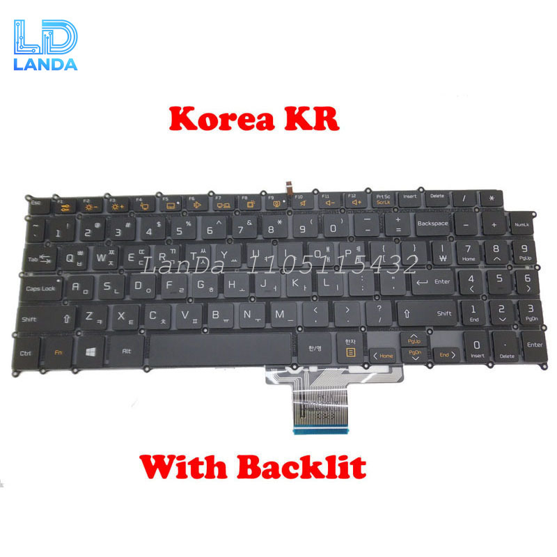 Gaming Keyboard Backlit - Laptop retroiluminado coreano kr inglês teclado