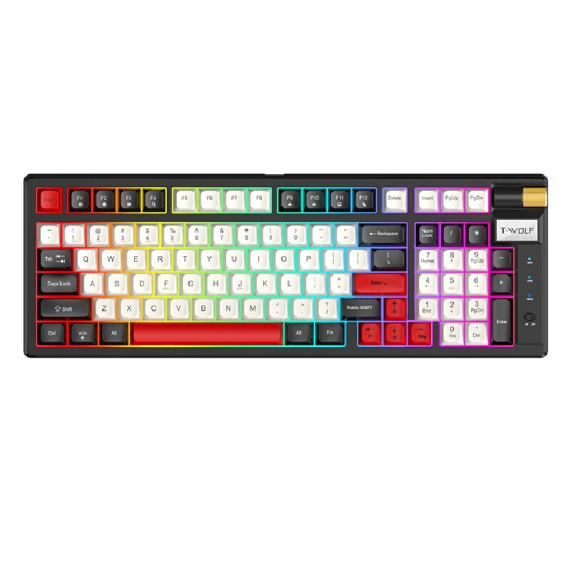 Gaming Keyboard Not Typing - Teclado Mecânico Retrô Tri-Modo 2.4G Bluetooth