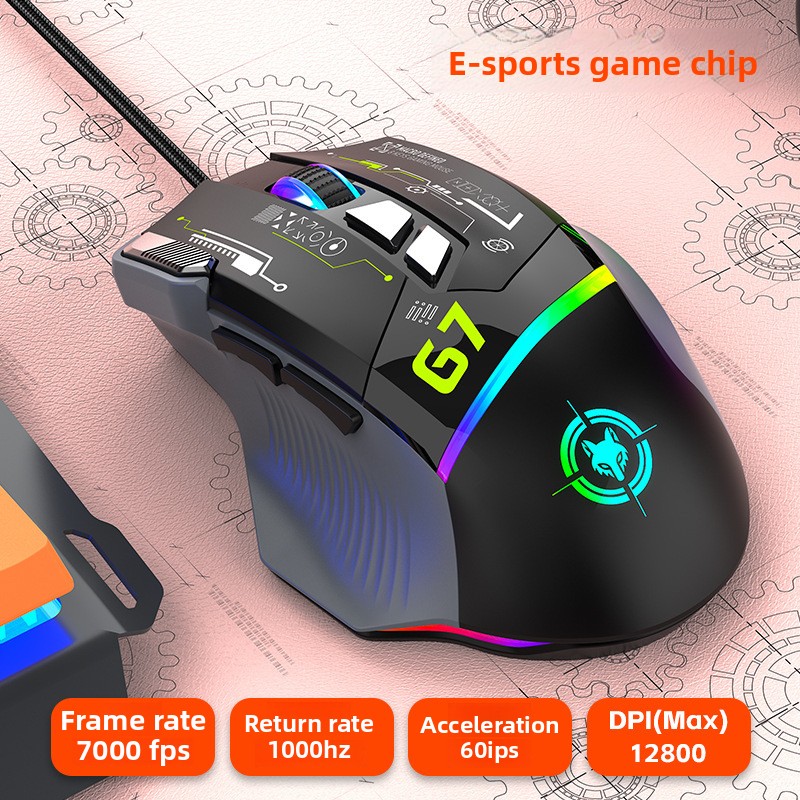 Mouse Gamer G6 com Fio 128000D - Gaming Keyboard 1 Hand avaliação e preço