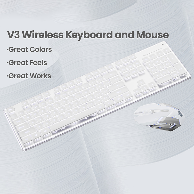 Conjunto de teclado e mouse de - Gaming Keyboard Mouse Wireless avaliação e preço