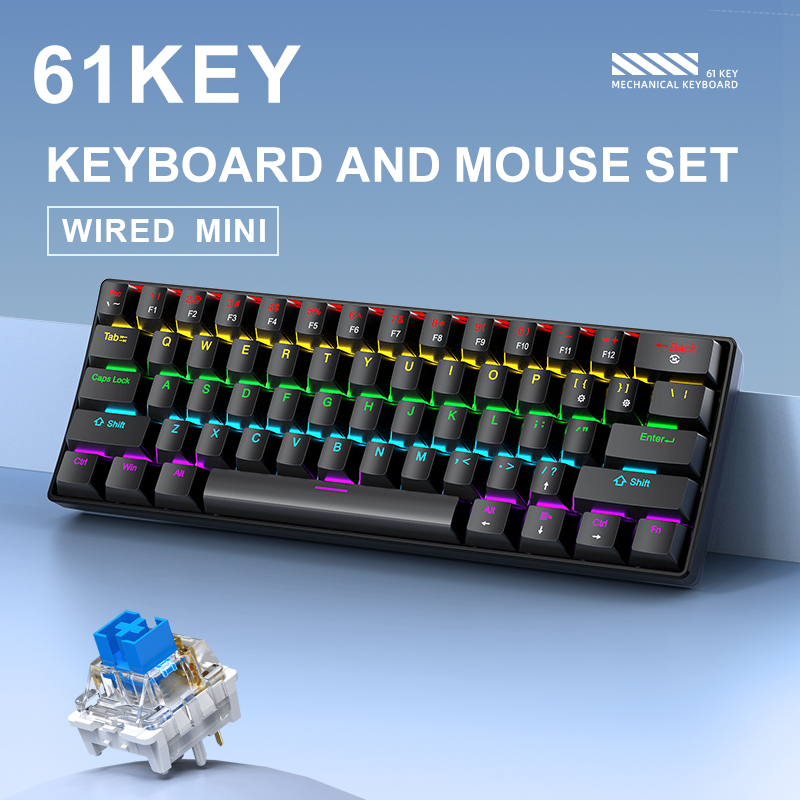 APAYADO K61 Mini teclado mecân - Gaming Keyboard And Mouse For Xbox avaliação e preço