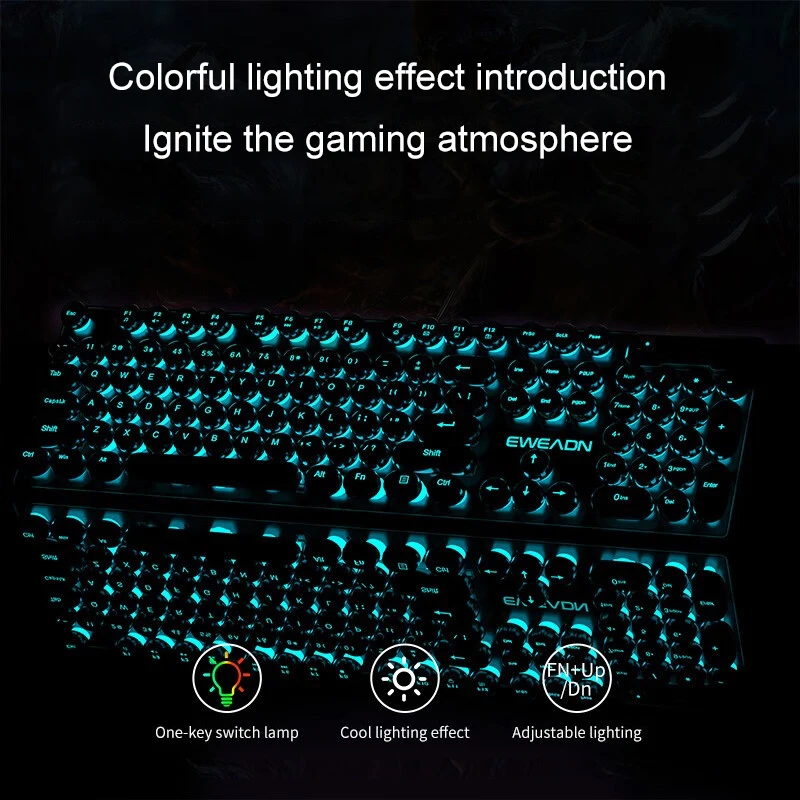 Conjunto de Teclado e Mouse co - Gaming Keyboard Backlit avaliação e preço