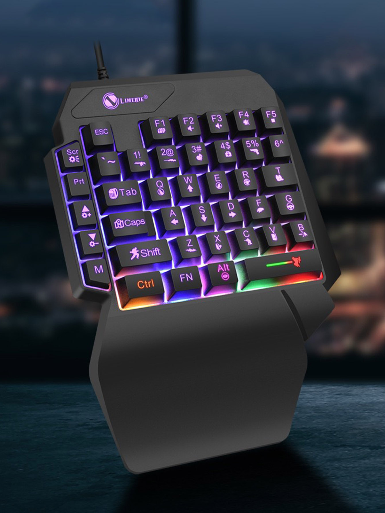 Teclado Mecânico de Jogo com F - Gaming Keyboard 1 Hand avaliação e preço