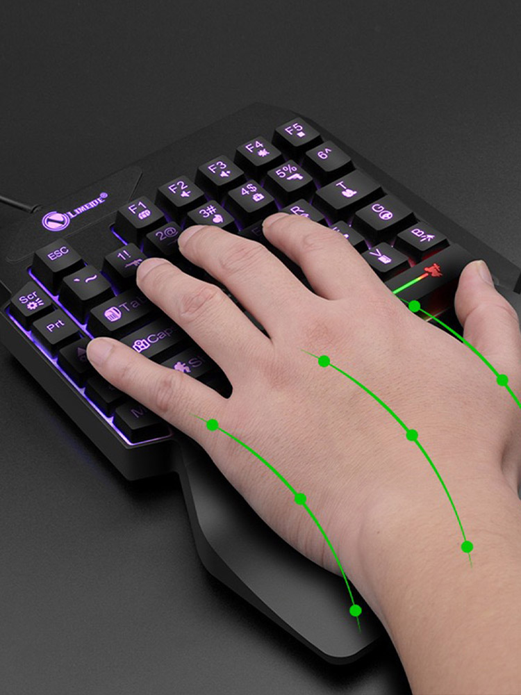Teclado Mecânico de Jogo com F - Gaming Keyboard 1 Hand avaliação e preço
