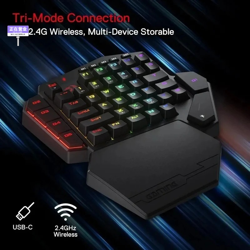 Novo Teclado Mecânico Sem Fio  - Gaming Keyboard 1 Hand avaliação e preço