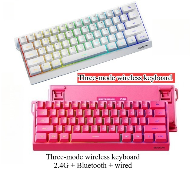 61 teclas sem fio mini teclado - Gaming Keyboard No Noise avaliação e preço