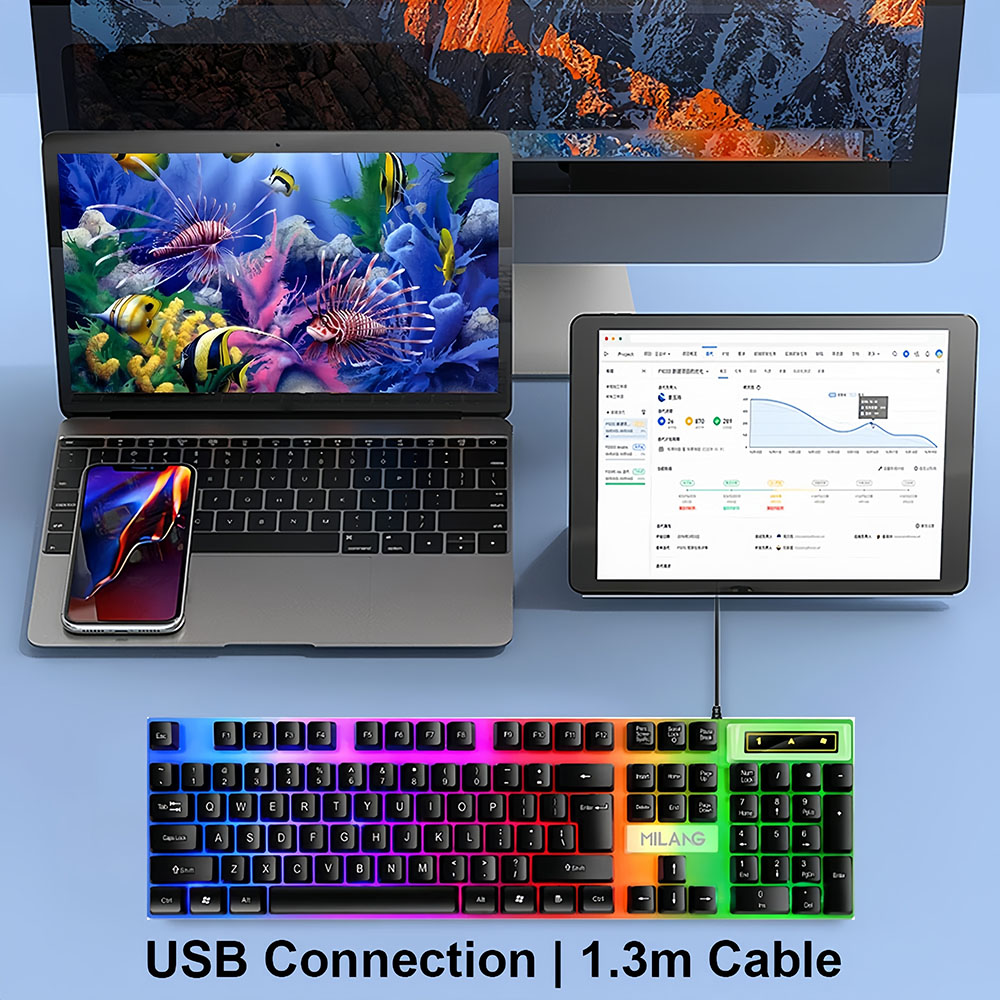 KEBIDUMEI Teclado com fio USB  - Gaming Keyboard And Mouse For Xbox avaliação e preço