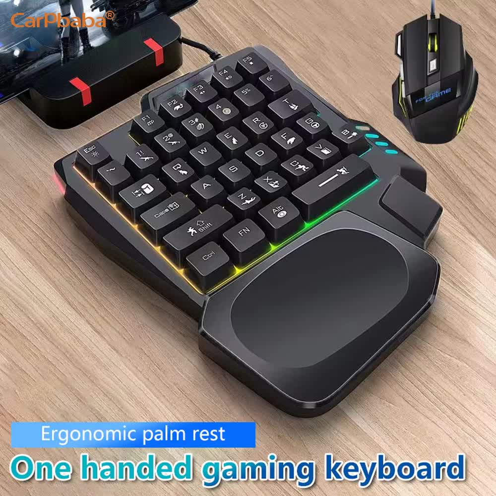 Kit de jogos USB para uma mão, - Gaming Keyboard 1 Hand avaliação e preço