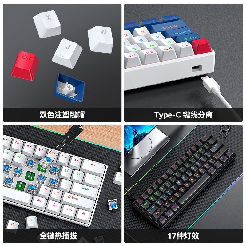 Teclado Mecânico Mini T-WOLF T - Gaming Keyboard Not Typing avaliação e preço
