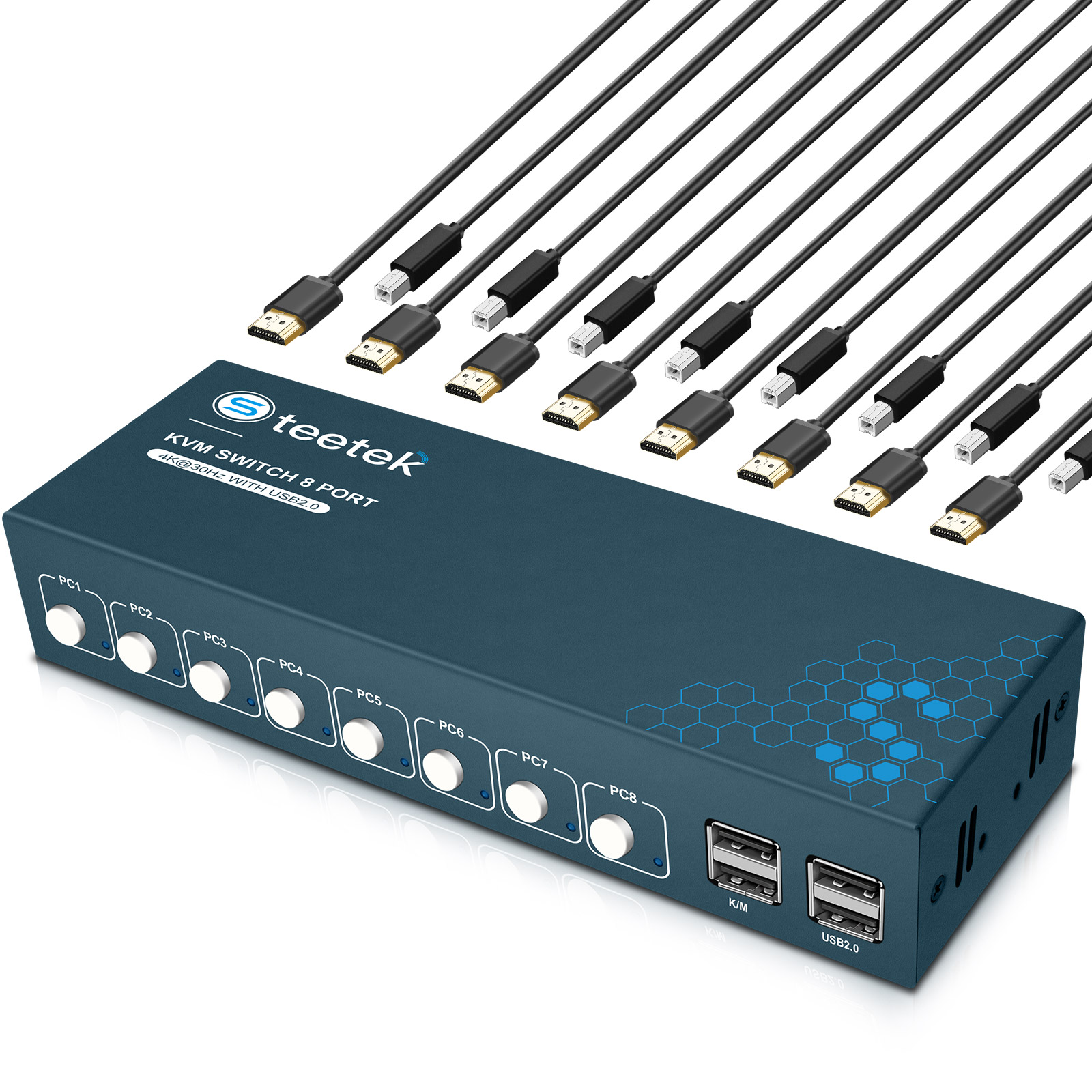Switch KVM HDMI de 8 Portas 4K - Gaming Keyboard And Mouse For Xbox avaliação e preço