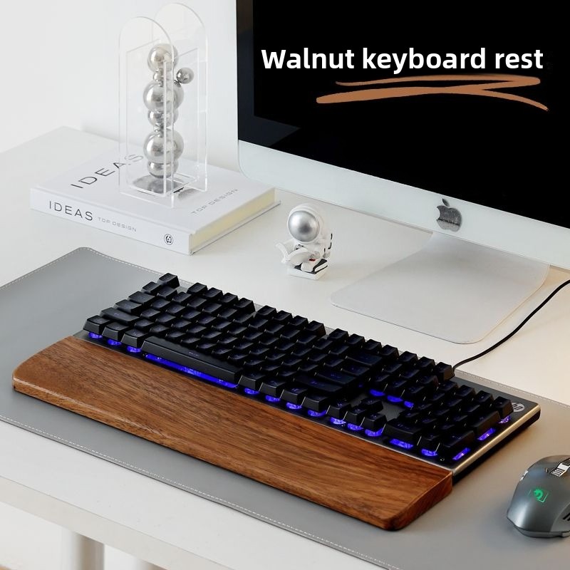 Teclado de madeira maciça desc - Gaming Keyboard Mouse Combo avaliação e preço