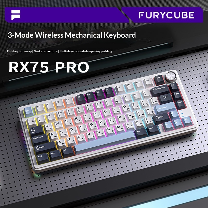 Teclado Mecânico Furycube Rx75 - Gaming Keyboard Not Typing avaliação e preço