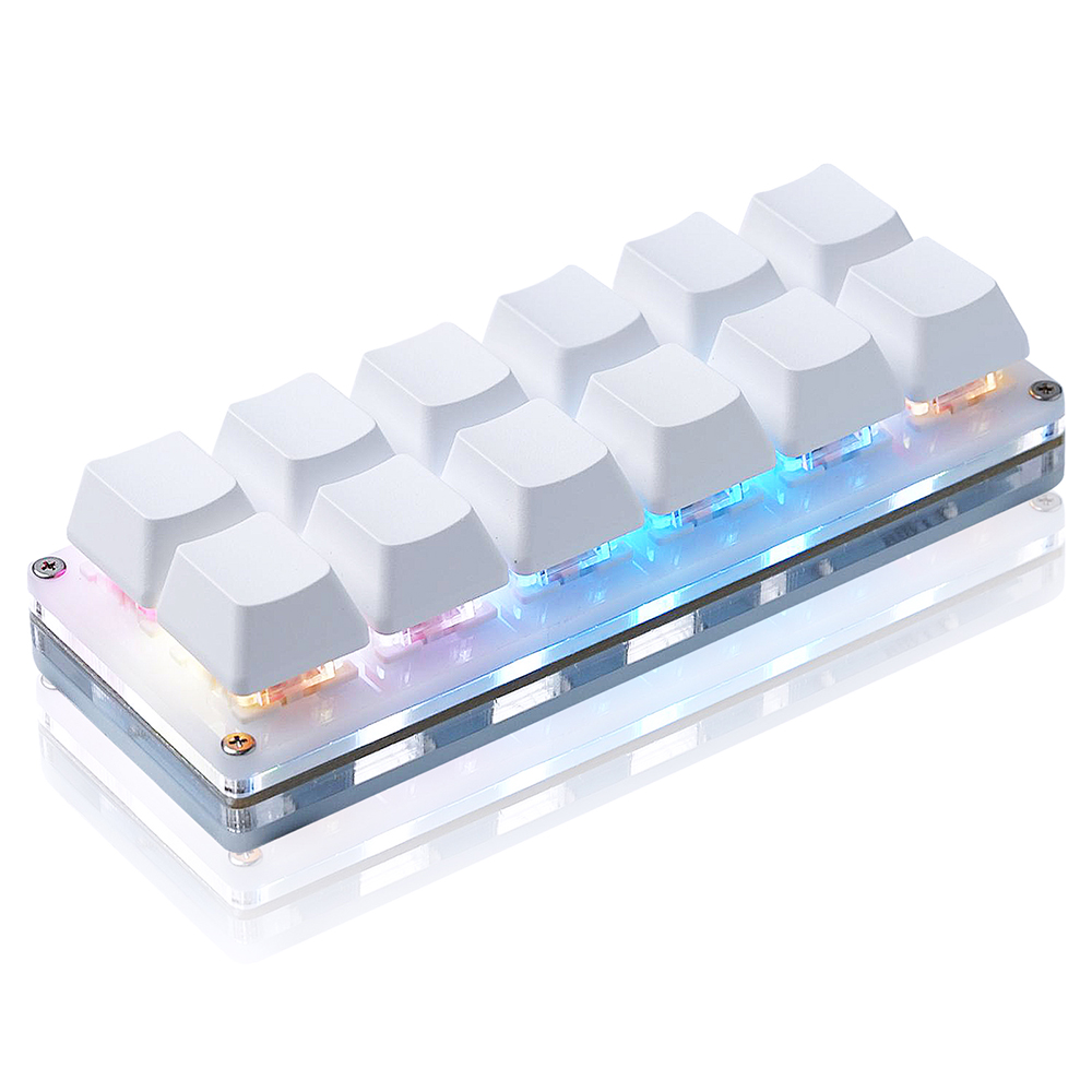 12 teclas mini teclado mecânic - Gaming Keyboard 1 Hand avaliação e preço