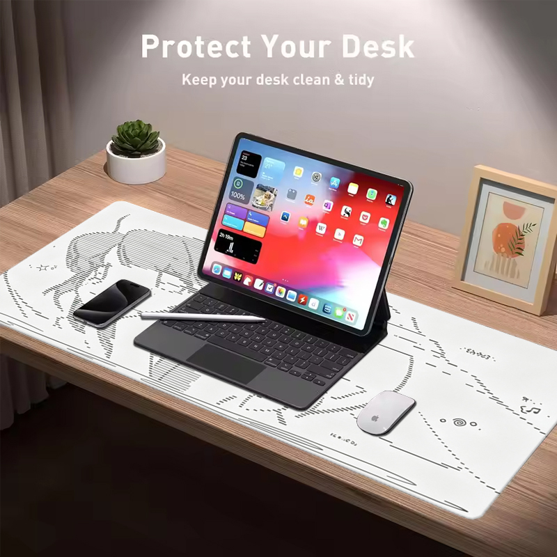 1Pç Mouse Pad de Couro Anime A - Gaming Keyboard Nearby avaliação e preço